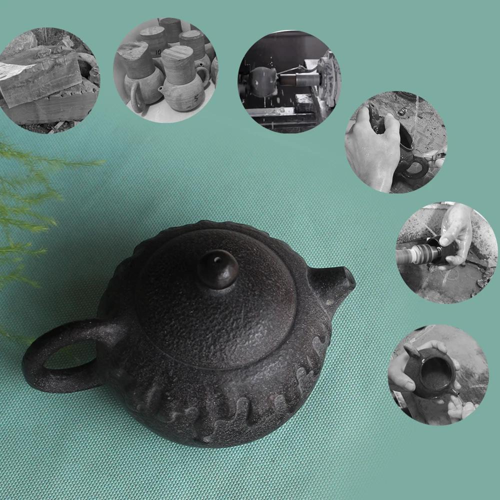 Teapot Handmade Creative Stone Pot Tea Infuser Filter Oolong Flower Water Pot Chinese Tea Set Etiquette Supplies 
Teapot Handmade Creative Stone Pot Tea Infuser Filter Oolong Flower Water Pot Chinese Tea Set Etiquette Supplies