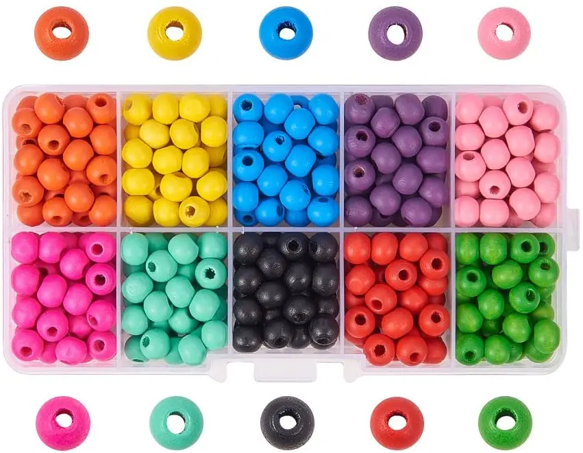 340-350PCS 14mm Dyed Wood Beads 10 Colors Wood Craft Beads Round Wood Ball Loose Spacer Bead for DIY Jewelry Craft Making Home
340-350PCS 14mm Dyed Wood Beads 10 Colors Wood Craft Beads Round Wood Ball Loose Spacer Bead for DIY Jewelry Craft Making Home