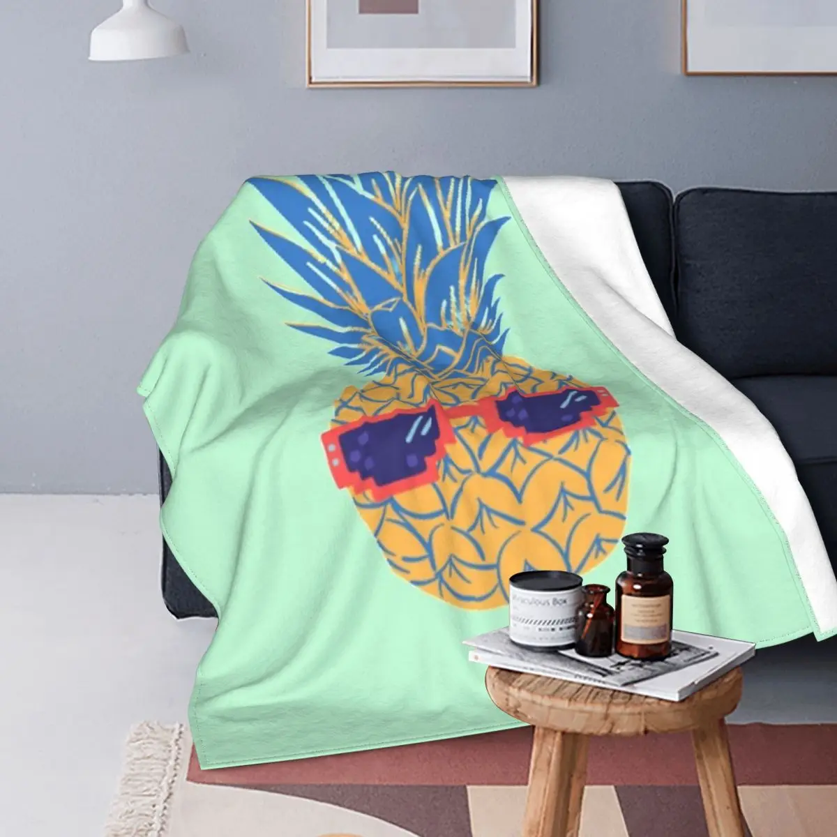 Cool Pineapple With Sunglasses Blanket Bedspread Bed Plaid Sofa Muslin Plaid Muslin Blanket Children'S Blanket
Cool Pineapple With Sunglasses Blanket Bedspread Bed Plaid Sofa Muslin Plaid Muslin Blanket Children'S Blanket