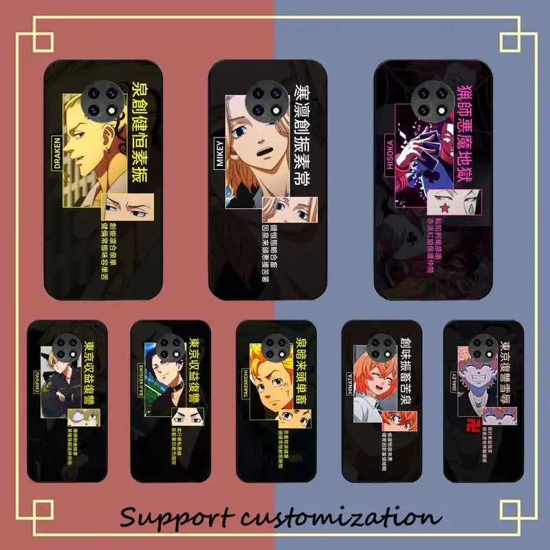 

Japanese Anime Jujutsu Kaisen Tokyo Revengers Phone Case For Xiaomi Redmi Note 8A 7 5 Note 8pro 8T 9Pro TPU Coque for note 6pro