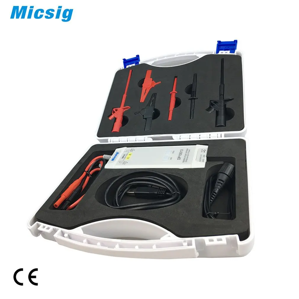 ONLENY Micsig Oscilloscope 1300V 100MHz High Voltage Differential Probe Kit 3.5ns Rise Time 50X/500X Attenuation Rate DP10013 
ONLENY Micsig Oscilloscope 1300V 100MHz High Voltage Differential Probe Kit 3.5ns Rise Time 50X/500X Attenuation Rate DP10013