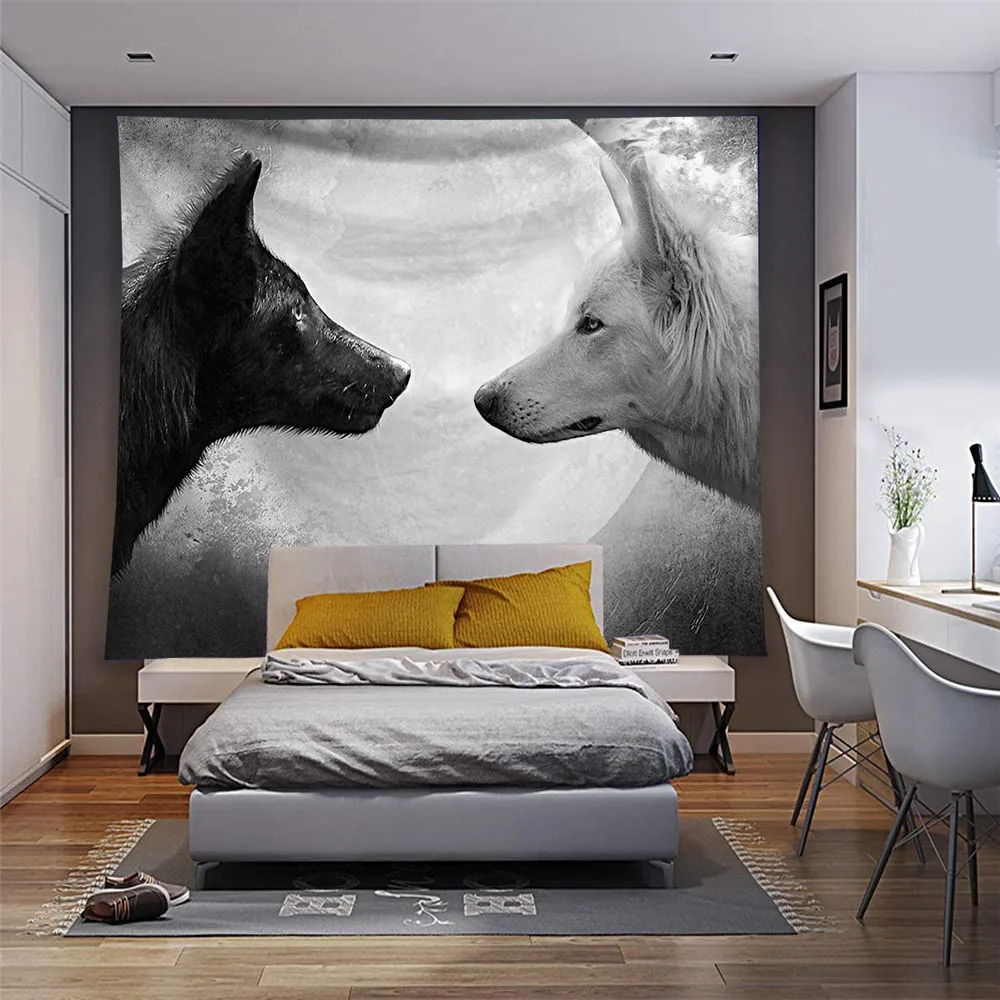 Wolf and Forest Tapestry Animal Jungle Art Wall Hanging Tapestries for Living Room Bedroom Dorm Home Blanket Decor
Wolf and Forest Tapestry Animal Jungle Art Wall Hanging Tapestries for Living Room Bedroom Dorm Home Blanket Decor