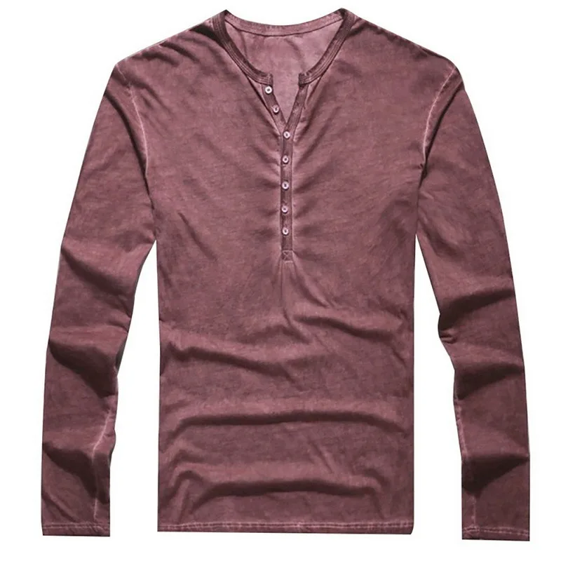 New T-shirts Men Solid Long Sleeve Fashion Slim Button Casual Outwear Popular T Shirt For Male 3XL
New T-shirts Men Solid Long Sleeve Fashion Slim Button Casual Outwear Popular T Shirt For Male 3XL