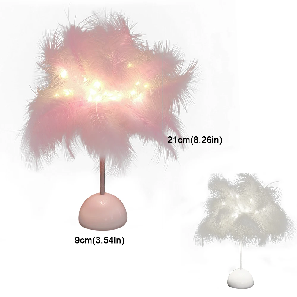 Feather Table Lamp Warm Light Tree Feather Lampshade Home Bedroom Bedside Lamp Decoration Night Light Party Wedding Decorative
Feather Table Lamp Warm Light Tree Feather Lampshade Home Bedroom Bedside Lamp Decoration Night Light Party Wedding Decorative