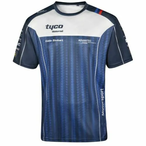 

Free Shipping Tyco Racing Team T-Shirt For Bmw On All Printed T-shirt TAS Motorrad Motorbike Motocross Sports Jersey