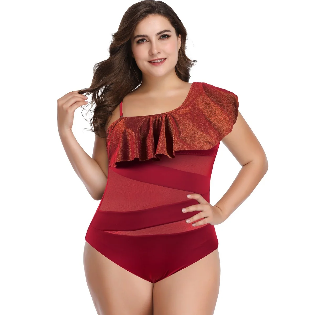 Новый купальник L XL 2XL 3XL с большой чашкой, слитный женский купальник с открытой спиной, красная пляжная одежда, купальный костюм
Новый купальник L XL 2XL 3XL с большой чашкой, слитный женский купальник с открытой спиной, красная пляжная одежда, купальный костюм