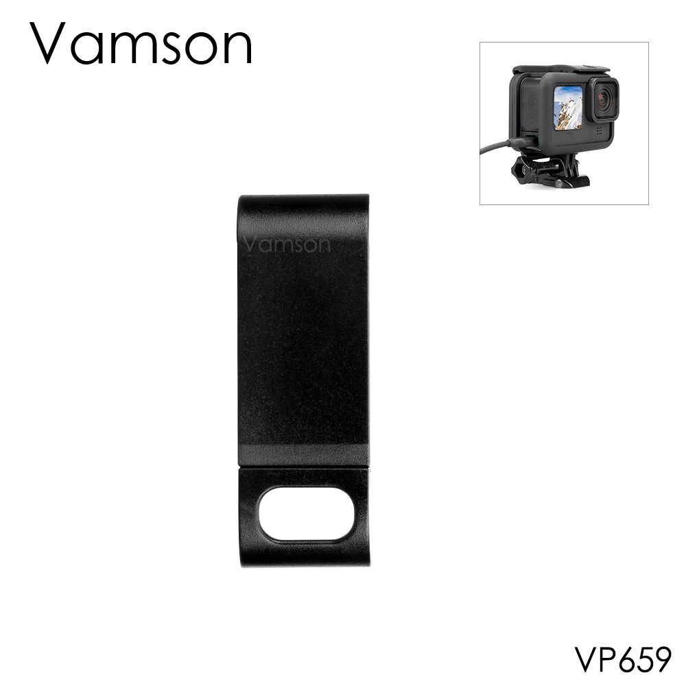 Vamson Protective Black Removable Charging Side Cover for GoPro Hero 10 9 with Lens Protection Lid for Go Pro 10 9 VP659D
Vamson Protective Black Removable Charging Side Cover for GoPro Hero 10 9 with Lens Protection Lid for Go Pro 10 9 VP659D