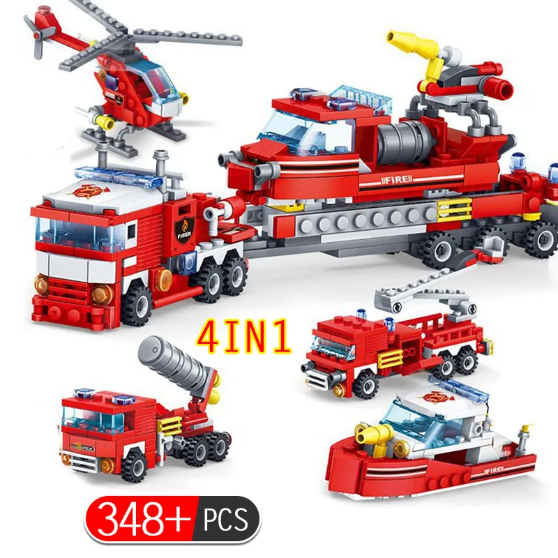 348pcs Fire Station Car Building Blocks Sets Compatible City Firefighter Trucks Bricks with Figures Toys Set For Children
348pcs Fire Station Car Building Blocks Sets Compatible City Firefighter Trucks Bricks with Figures Toys Set For Children