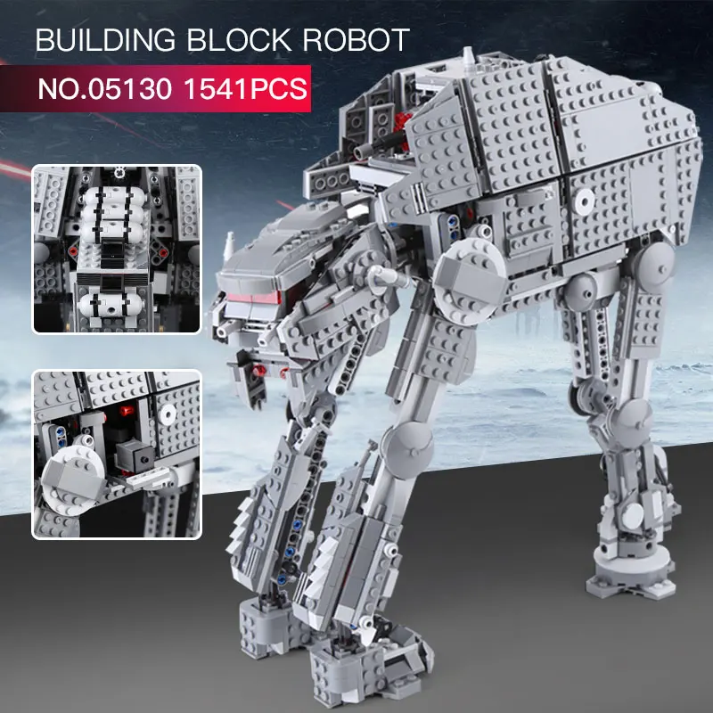 Nouveau 05130 Star Series Wars premier ordre lourd assaut Walker bloc de construction briques avec 75189 jouets enfants cadeau
Nouveau 05130 Star Series Wars premier ordre lourd assaut Walker bloc de construction briques avec 75189 jouets enfants cadeau