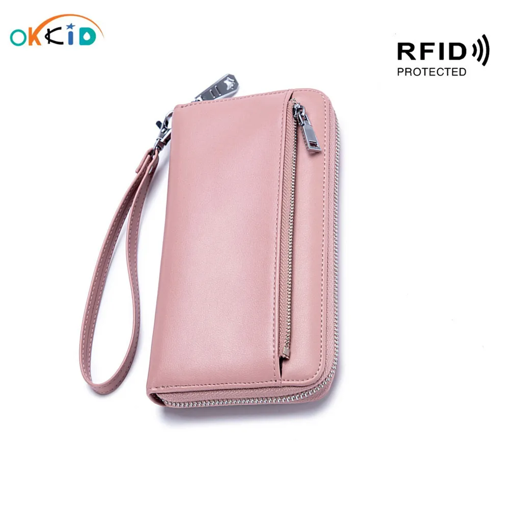 OKKID женский кошелек-клатч на ремешке с защитой rfid карты Длинный кошелек чехол для кредитных карт 6,5 ''мобильный телефон кошелек подарок на де...
OKKID женский кошелек-клатч на ремешке с защитой rfid карты Длинный кошелек чехол для кредитных карт 6,5 ''мобильный телефон кошелек подарок на де...