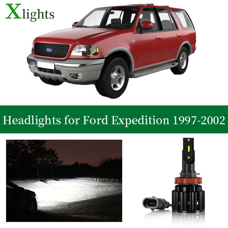

Xlights LED Headlights Bulb Low High Beam Canbus 12V 24V Lamp Headlamp Light For Ford Expedition 1997 1998 1999 2000 2001 2002