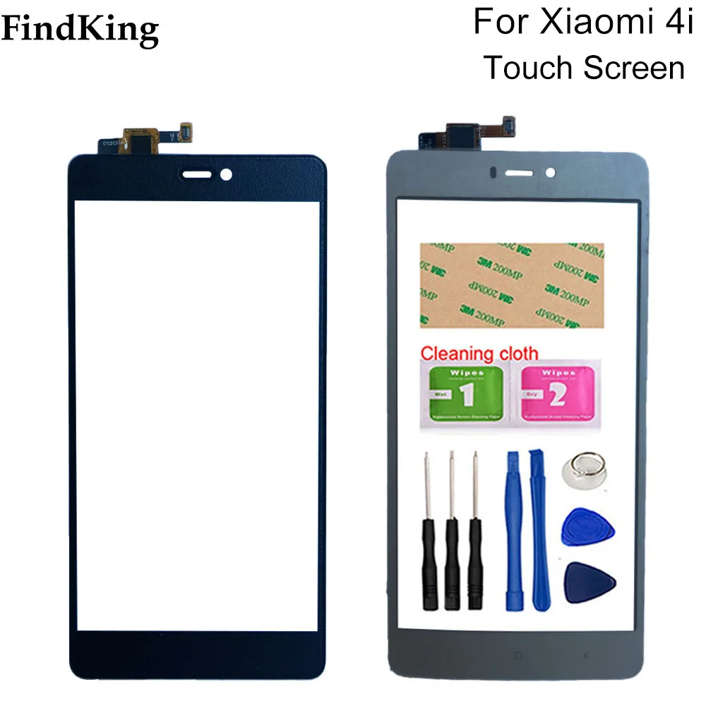 Сенсорный экран 5 0 дюйма для Xiaomi Mi 4C 4i 4S Mi4C M4C Mi4I Mi4S переднее стекло дигитайзер