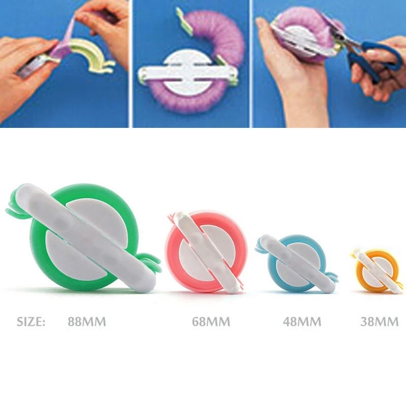 4pcs/set Weave Tool Pompon Braider Knitting Wool Ball Making Machine Pompon Maker Imitate Cola Hairy Device Sewing Accessories
4pcs/set Weave Tool Pompon Braider Knitting Wool Ball Making Machine Pompon Maker Imitate Cola Hairy Device Sewing Accessories