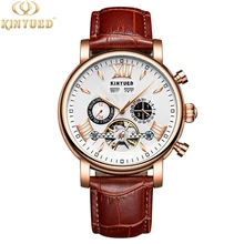 KINYUEDTop Brand Luxury Goldday week conversion setting Automatic Mechanical Business Waterproof Clocks Mens Watches Auto Date