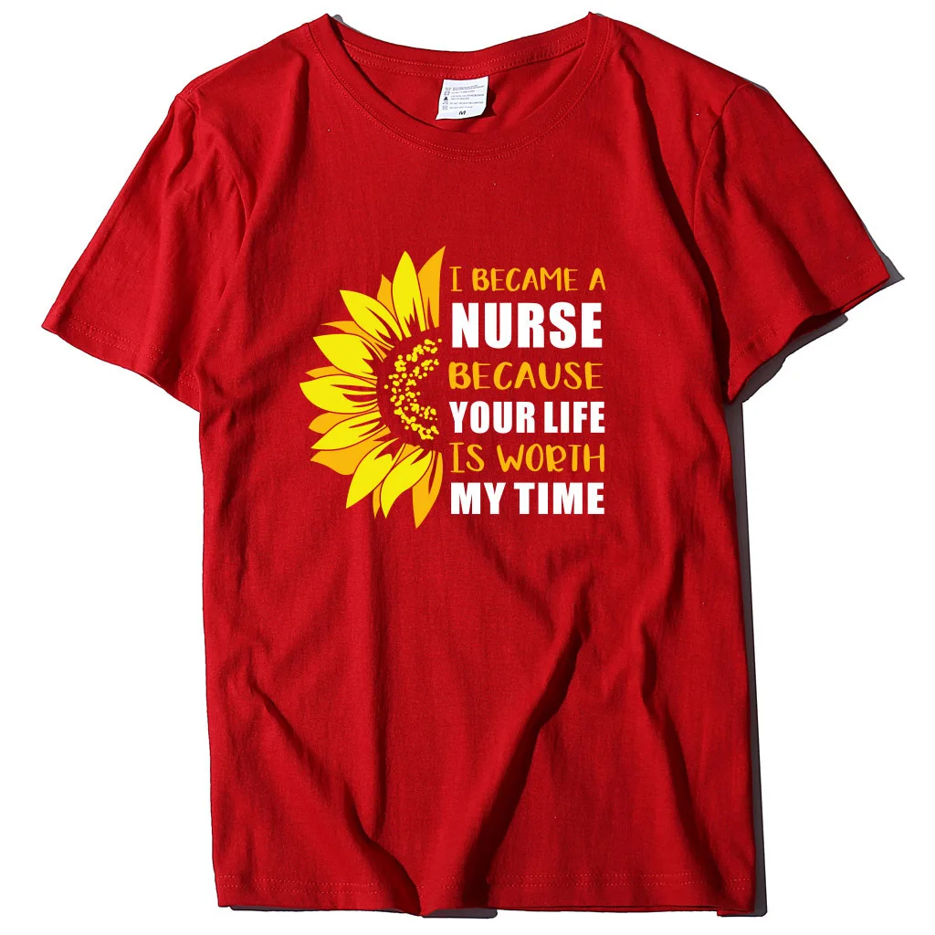 I Became a nurse Letter Print Women T Shirt Short Sleeve O Neck Loose Women Tshirt Ladies Tee Shirt Tops Clothes Camisetas Mujer
I Became a nurse Letter Print Women T Shirt Short Sleeve O Neck Loose Women Tshirt Ladies Tee Shirt Tops Clothes Camisetas Mujer