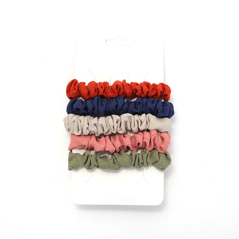 Girl Cute 5 Pack Japan and South Korea Internet Hot Fabric Pork Intestine Ring Intestine Hair Band Hair Rope Female Hair Rubber 
Girl Cute 5 Pack Japan and South Korea Internet Hot Fabric Pork Intestine Ring Intestine Hair Band Hair Rope Female Hair Rubber
