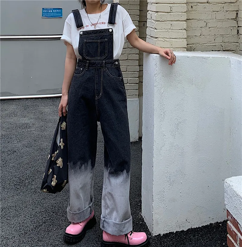 Streetwear Tooling Casual Harajuku Overalls High Waist Pocket Vintage Gradient Designs Denim Jumpsuits Cowboy Rompers Trousers
Streetwear Tooling Casual Harajuku Overalls High Waist Pocket Vintage Gradient Designs Denim Jumpsuits Cowboy Rompers Trousers