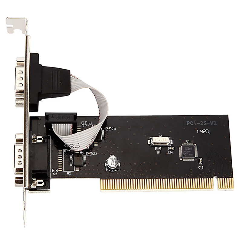 New 2 Ports Pci To Com 9Pin Serial Port RS232 Expand Riser Card Adapter TX382B With Tracking Number
New 2 Ports Pci To Com 9Pin Serial Port RS232 Expand Riser Card Adapter TX382B With Tracking Number