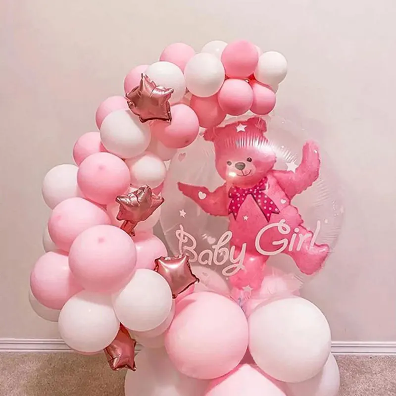 53pcs Blue Pink Bubble Bear Balloons Set 4D Bear Foil Balloons Baby Boy Girl Birthday party Baby Shower Decorations Kids Toys
53pcs Blue Pink Bubble Bear Balloons Set 4D Bear Foil Balloons Baby Boy Girl Birthday party Baby Shower Decorations Kids Toys