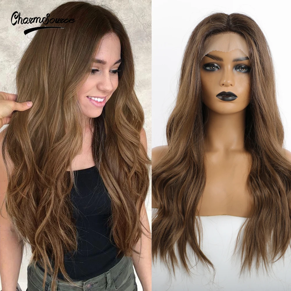 CharmSource Long Dark Brown Lace Part Wig Synthetic Wigs Baby Hair Women Lace Wig Natural High Density Heat Resistant Daily Use
CharmSource Long Dark Brown Lace Part Wig Synthetic Wigs Baby Hair Women Lace Wig Natural High Density Heat Resistant Daily Use