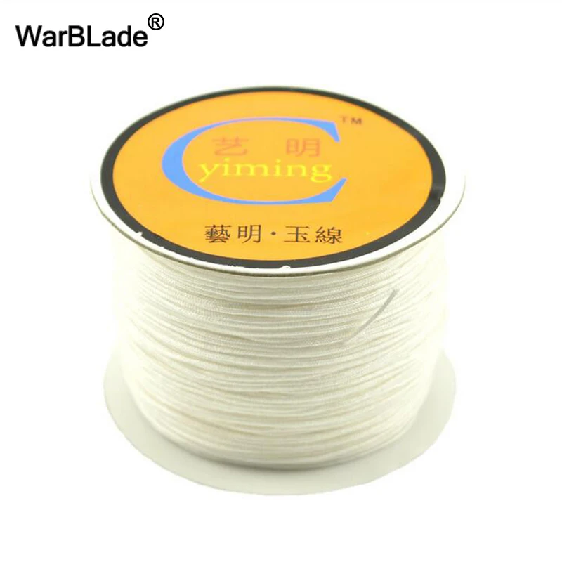 High Quality 100M/Spool 0.8mm 1mm 1.5mm 2mm Cotton Cord Nylon Cord Thread String DIY Beading Braided Bracelet Jewelry Making
High Quality 100M/Spool 0.8mm 1mm 1.5mm 2mm Cotton Cord Nylon Cord Thread String DIY Beading Braided Bracelet Jewelry Making