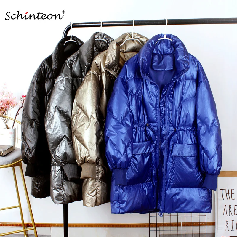 2020 Schinteon Korean Style Women Down Jacket Winter Warm Loose Outwear Over Size Bright Coat Windbreaker
2020 Schinteon Korean Style Women Down Jacket Winter Warm Loose Outwear Over Size Bright Coat Windbreaker