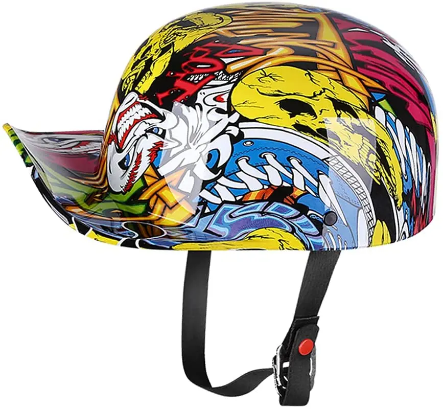 Vintage Open Face Motorcycle Helmet Retro Baseball Cap Half Helmets Men Women for Scooter Moped Cap Street Cruiser Jet
Vintage Open Face Motorcycle Helmet Retro Baseball Cap Half Helmets Men Women for Scooter Moped Cap Street Cruiser Jet