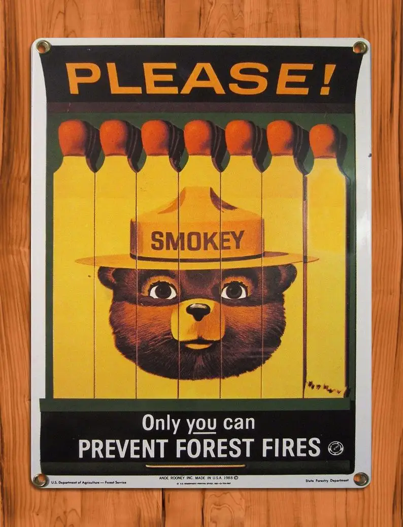 Wall Decoration Home Store Coffee Shop Tin Sign Metal Plate 12*8 Inch Only You Can Prevent Forest Fires Poster Metal Plaque
Wall Decoration Home Store Coffee Shop Tin Sign Metal Plate 12*8 Inch Only You Can Prevent Forest Fires Poster Metal Plaque