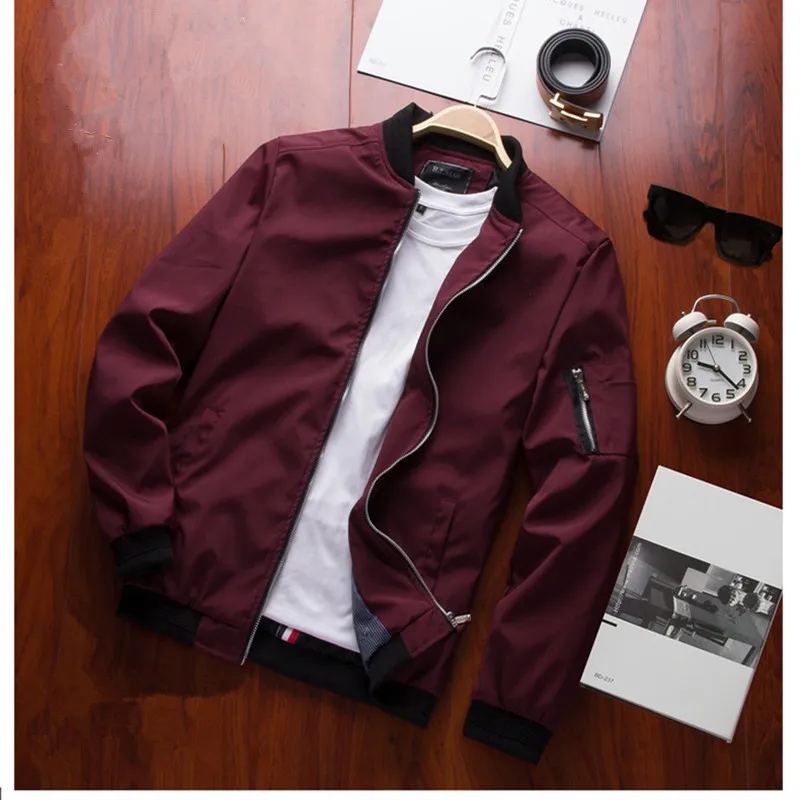 2020 NEW Men Bomber Jacket Thin Slim Long Sleeve Baseball Jackets Windbreaker Zipper Windbreaker Male Outwear SIZE 6XL
2020 NEW Men Bomber Jacket Thin Slim Long Sleeve Baseball Jackets Windbreaker Zipper Windbreaker Male Outwear SIZE 6XL