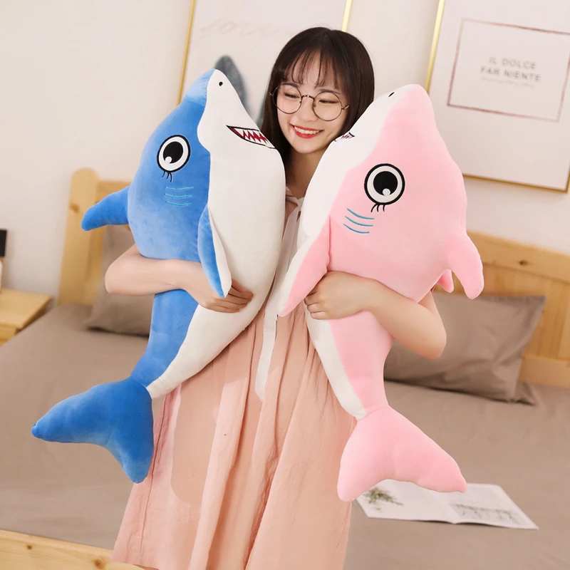Lovely 80cm/100CM Simulation Big Sharks Doll Big Size Funny Soft Bite Shark Plush Toy Pillow Appease Cushion Gift For Children
Lovely 80cm/100CM Simulation Big Sharks Doll Big Size Funny Soft Bite Shark Plush Toy Pillow Appease Cushion Gift For Children
