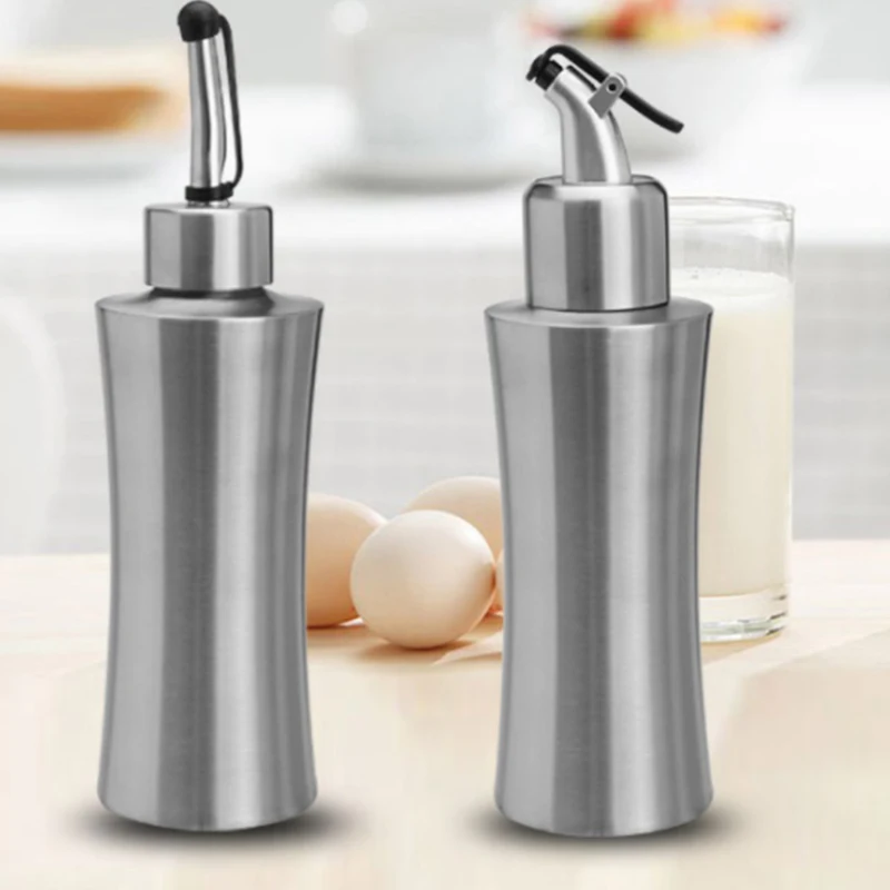 Practical Stainless Steel Oil Bottle Leak-proof Vinegar Soy Sauce Bottle Dustproof Oiler Kitchen Seasoning Juice Container
Practical Stainless Steel Oil Bottle Leak-proof Vinegar Soy Sauce Bottle Dustproof Oiler Kitchen Seasoning Juice Container