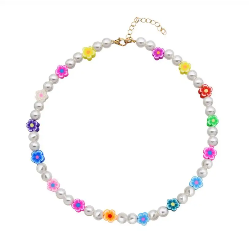 Korean Bohemian Imitation Pearl Necklace For Women Sweet Girls Choker Necklace Multicolor Flower Beads Necklace Jewelry S2176
Korean Bohemian Imitation Pearl Necklace For Women Sweet Girls Choker Necklace Multicolor Flower Beads Necklace Jewelry S2176
