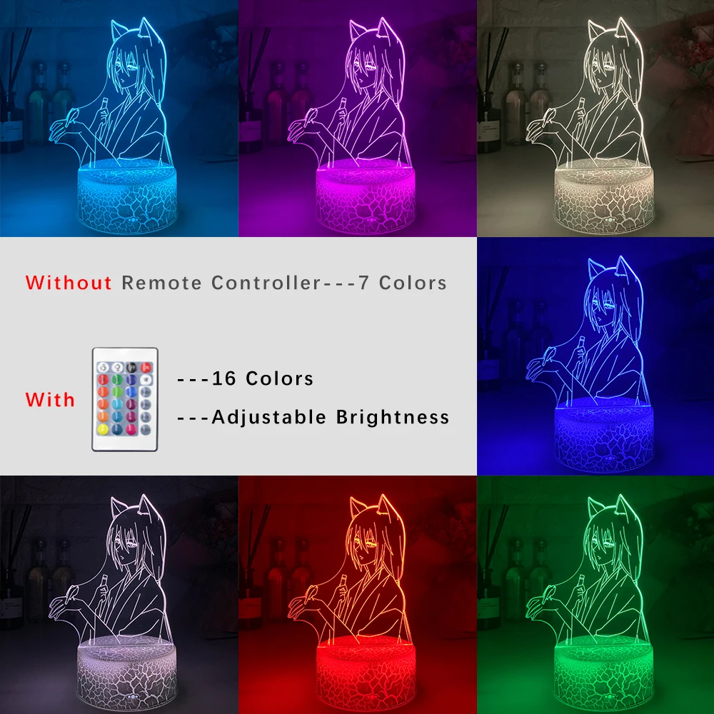 Новые Аниме светодиодный светильник камисама Кисс Томоэ рисунок для Украшения в