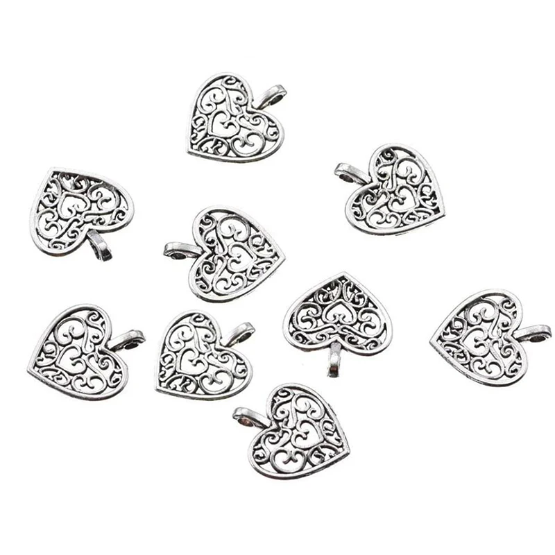 20Pcs Antique Silver Plated Hollow Lovely Heart Charms Pendant DIY Bracelets Necklace Jewelry Making Craft
20Pcs Antique Silver Plated Hollow Lovely Heart Charms Pendant DIY Bracelets Necklace Jewelry Making Craft