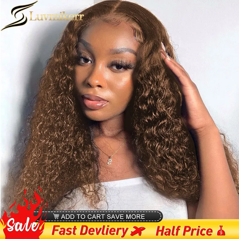 180 Density Brown Honey Blonde Kinky Curly Lace Front Wigs 13x4 Deep Wave 360 Lace Frontal Wigs Colored Human Hair Remy Wigs
180 Density Brown Honey Blonde Kinky Curly Lace Front Wigs 13x4 Deep Wave 360 Lace Frontal Wigs Colored Human Hair Remy Wigs