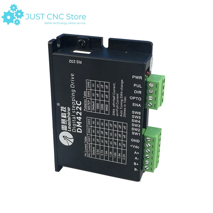 Leadshine DM422C Step Motor Driver two Phase Input Voltage 10-30V DC Current 0.5-3.5A For engraving machine CNC kit
Leadshine DM422C Step Motor Driver two Phase Input Voltage 10-30V DC Current 0.5-3.5A For engraving machine CNC kit