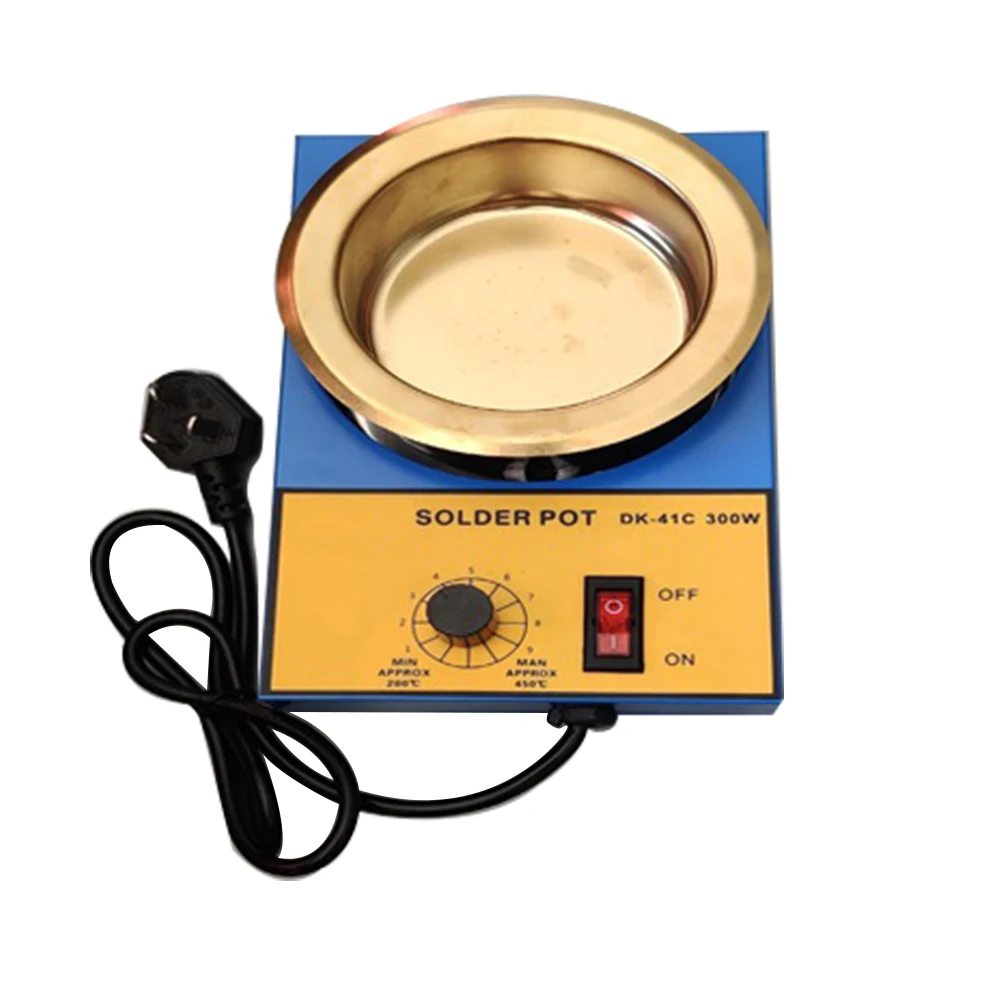 220V 300W Solder Pot Tin Furnace Soldering Pot Tin Melting Furnace Adjustable Temperature 100-550Centigrade DesolderingBath Tool
220V 300W Solder Pot Tin Furnace Soldering Pot Tin Melting Furnace Adjustable Temperature 100-550Centigrade DesolderingBath Tool