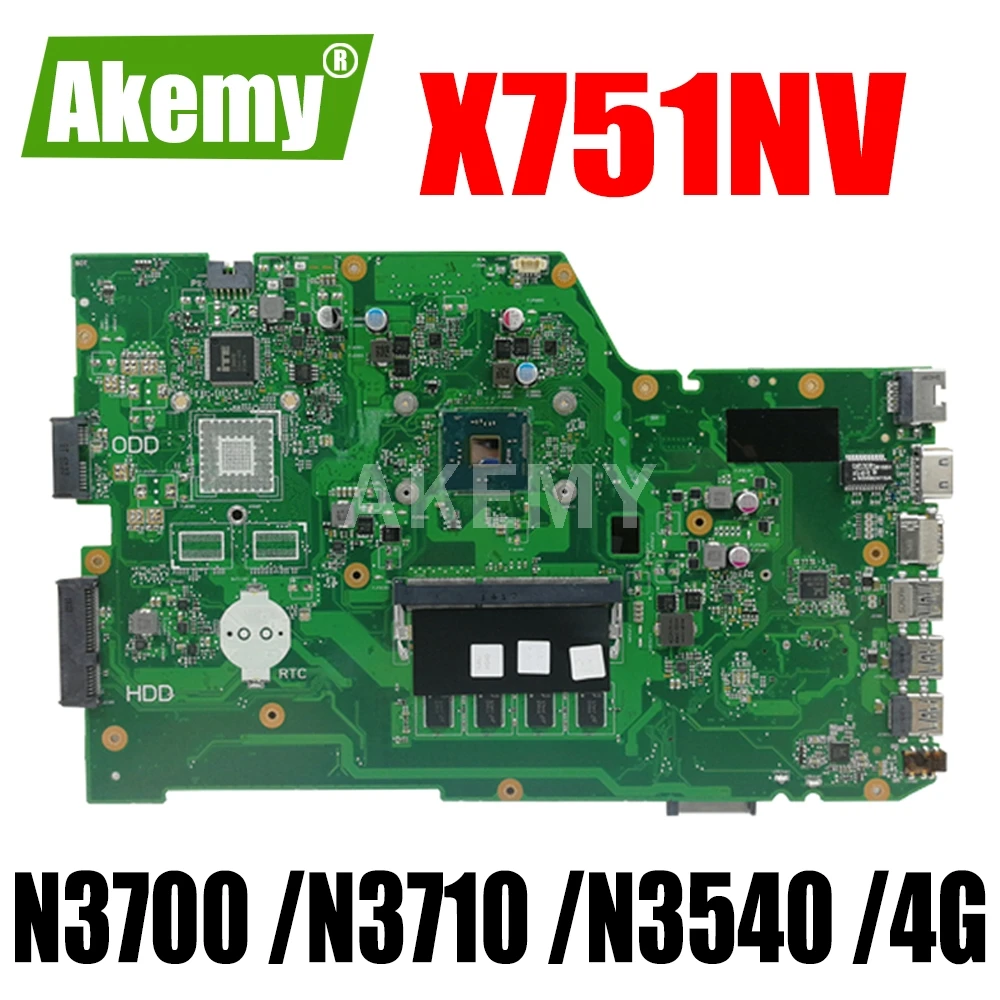 ERILLES X751NV оригинальная материнская плата ASUS X751NA Материнская плата ноутбука X751NV материнская плата с 4GB-RAM N3700 / N3710 / N3540
ERILLES X751NV оригинальная материнская плата ASUS X751NA Материнская плата ноутбука X751NV материнская плата с 4GB-RAM N3700 / N3710 / N3540