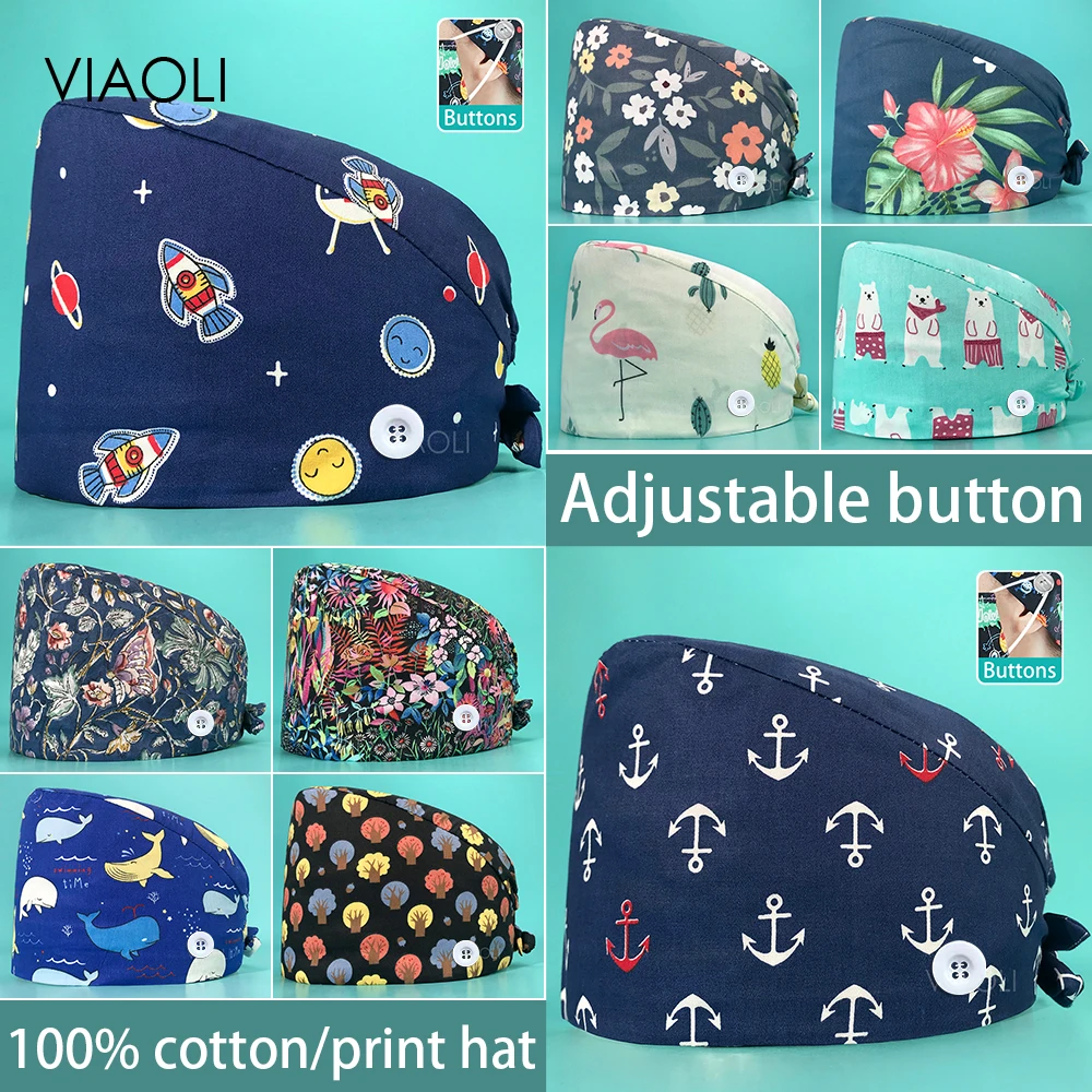 Multicolor Cartoon Print Adjustable Dust Proof Unisex Dustproof Scrub Caps Clinic Pet Shop Dentistry Doctor Nursing Scrubs Hats
Multicolor Cartoon Print Adjustable Dust Proof Unisex Dustproof Scrub Caps Clinic Pet Shop Dentistry Doctor Nursing Scrubs Hats