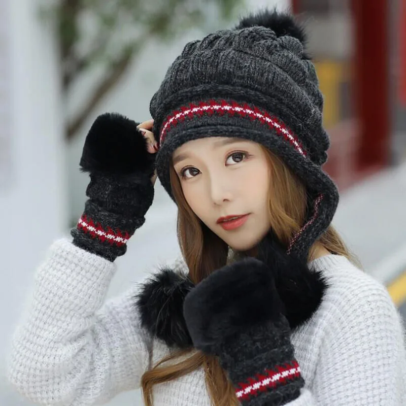 Winter Hat Female Autumn and Winter Fashion Women's Female Toe Cap New Warm Gloves and Knit Hat
Winter Hat Female Autumn and Winter Fashion Women's Female Toe Cap New Warm Gloves and Knit Hat
