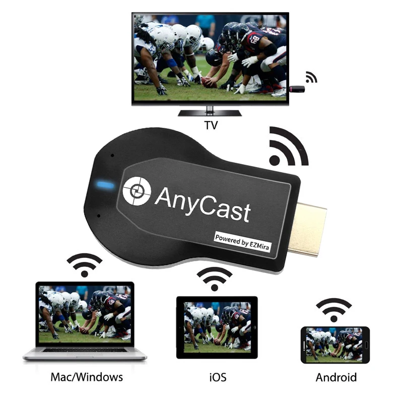 

Anycast M2 Plus TV stick Wifi Display Receiver Dongle for DLNA Miracast Airplay Airmirror 1080P Mirascreen Mirroring Screen