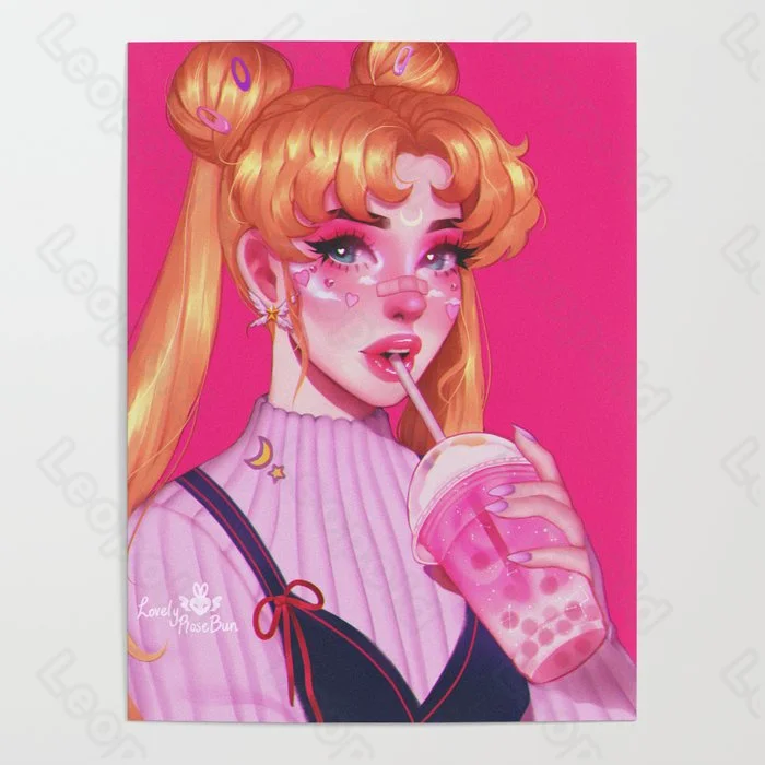 Cartoon Style Mural Pink Milk Tea Girl Frameles Poster Home Residential Bedroom Decoration Living Room Canvas Painting
Cartoon Style Mural Pink Milk Tea Girl Frameles Poster Home Residential Bedroom Decoration Living Room Canvas Painting