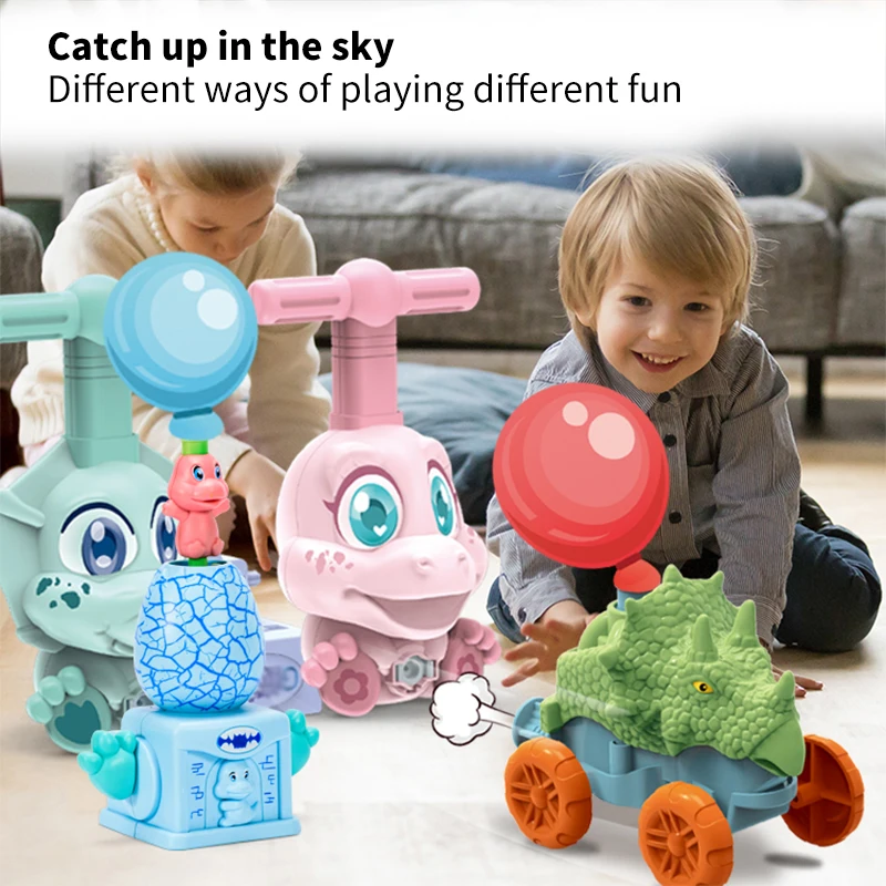 

Игрушки Монтессори, воздушный шар, автомобиль динозавра, научная экспериментная игрушка, Детская развивающая игрушка на день рождения