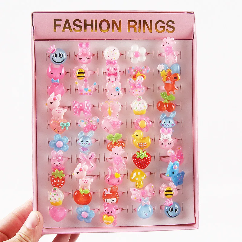 50pcs Love Kids Cute Sweet Rings Design Flower Animal Fashion Jewelry Accessories Girl Child Gifts Finger Rings Chic Gift
50pcs Love Kids Cute Sweet Rings Design Flower Animal Fashion Jewelry Accessories Girl Child Gifts Finger Rings Chic Gift