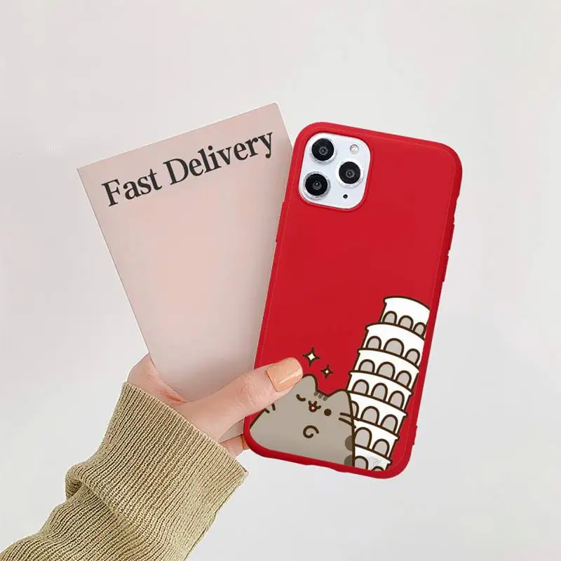 Promotion Personalized Pusheen Cute Cat Phone Case Candy Color Red for iPhone 11 12 pro XS MAX 8 7 6 6S Plus X 5S SE 2020 XR
Promotion Personalized Pusheen Cute Cat Phone Case Candy Color Red for iPhone 11 12 pro XS MAX 8 7 6 6S Plus X 5S SE 2020 XR