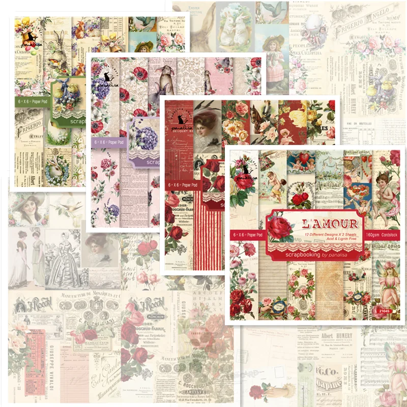 12 Sheets 6"X6" Vintage Romatic Lady Flowers Easter Bunny Scrapbooking Art Background Paper Card Making DIY Photo Ablum Craft
12 Sheets 6"X6" Vintage Romatic Lady Flowers Easter Bunny Scrapbooking Art Background Paper Card Making DIY Photo Ablum Craft