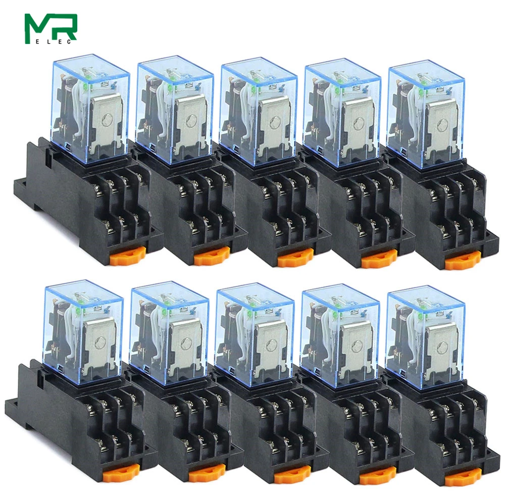 10 шт. MY4N DC12V AC12V DC24V AC24V катушка 5A 4NO 4NC светодиодный индикатор реле питания DIN рейка 14 контактов реле времени с разъемом
10 шт. MY4N DC12V AC12V DC24V AC24V катушка 5A 4NO 4NC светодиодный индикатор реле питания DIN рейка 14 контактов реле времени с разъемом