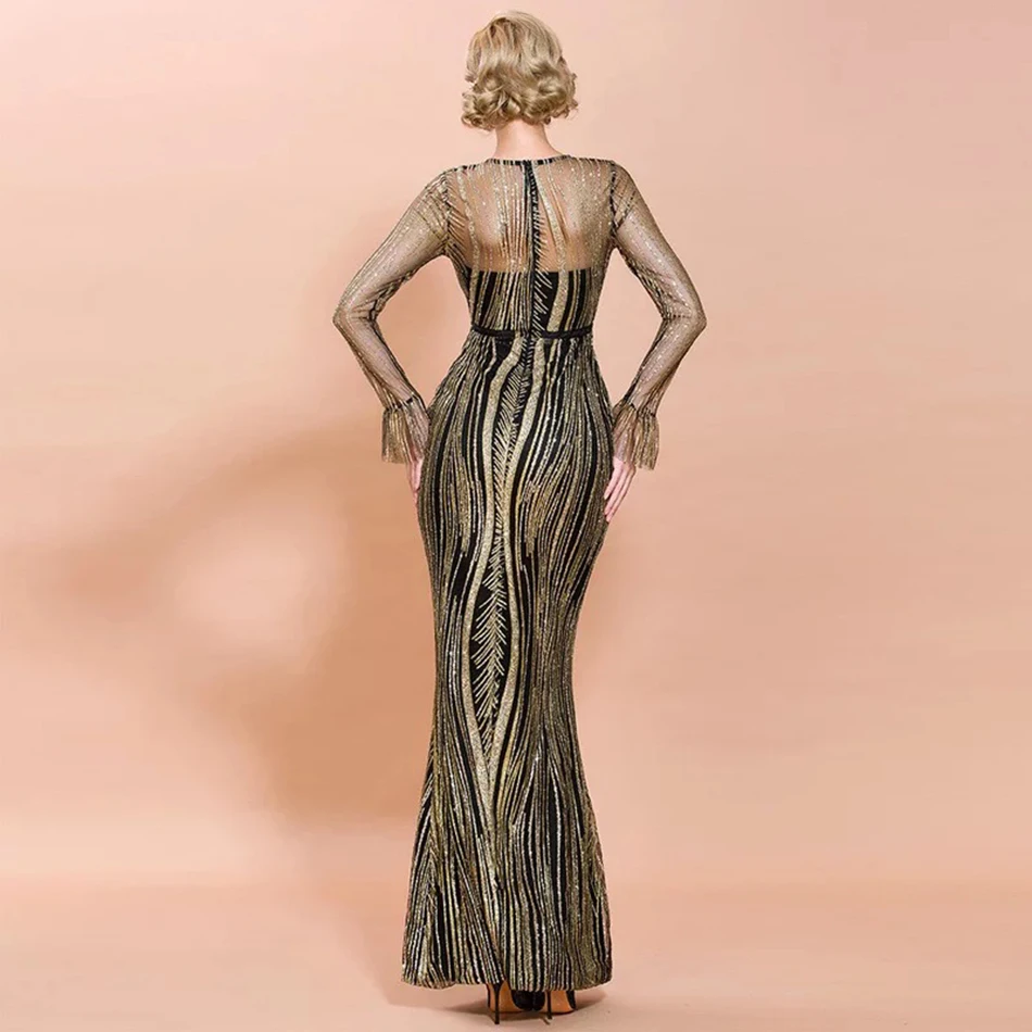 Adyce Fashion Women's Summer Dress 2021 New Sexy Long Sleeve Gold Sequins Lace Maxi Evening Runway Club Party Outfit Lady Dress
Adyce Fashion Women's Summer Dress 2021 New Sexy Long Sleeve Gold Sequins Lace Maxi Evening Runway Club Party Outfit Lady Dress