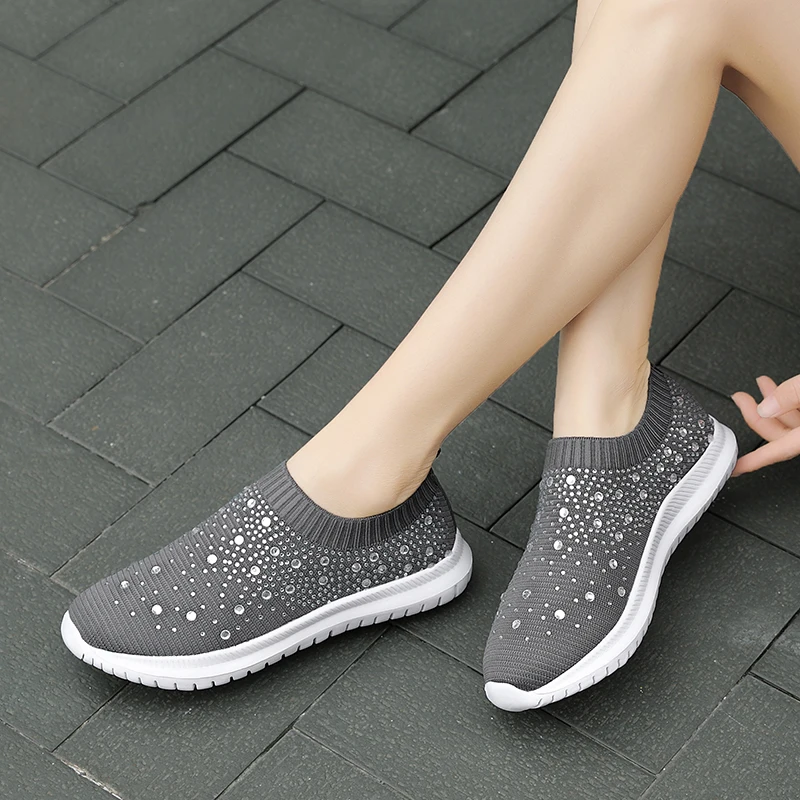 Flying woven sneakers ladies flat running shoes breathable air mesh ladies crystal casual shoes lightweight women walking shoes
Flying woven sneakers ladies flat running shoes breathable air mesh ladies crystal casual shoes lightweight women walking shoes