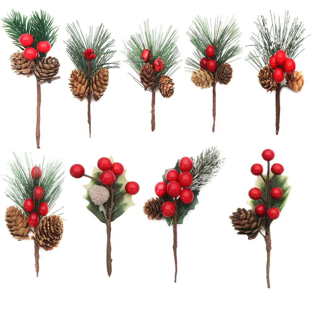 Berry Gift Wrap Pinecone Holly Branches Xmas tree Decor Artificial Flowers Home Floral Decor Christmas Ornament
Berry Gift Wrap Pinecone Holly Branches Xmas tree Decor Artificial Flowers Home Floral Decor Christmas Ornament